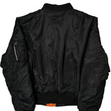 Flight Knox Armory Reversible Bomber Jacket - Large Black Nylon