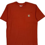 Carhartt T-Shirt - Medium Red Cotton