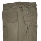 Carhartt Double Knee Carpenter Pants - 34W 32L Khaki Cotton