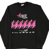 Susan G. Komen Race For The Cure Chase Authentics Graphic Long Sleeve T-Shirt - XL Black Cotton