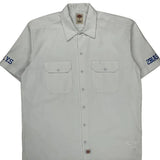 S.Y.S Dickies Short Sleeve Shirt - Large White Polyester Blend