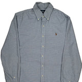 Ralph Lauren Checked Shirt - Medium Blue Cotton