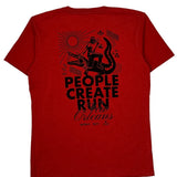 New Orleans Carhartt Graphic T-Shirt - Small Red Cotton