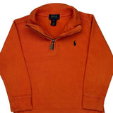 Age 4 Polo By Ralph Lauren 1/4 Zip - 2XS Orange Cotton