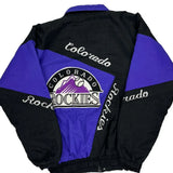 Colorado Rockies Unbranded Mlb Jacket - XL Black Nylon