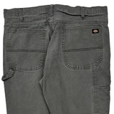 Dickies Cargo Carpenter Pants - 37W 32L Gray Cotton