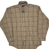 Chaps Ralph Lauren Checked Shirt - Large Beige Cotton