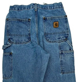 Carhartt Double Knee Carpenter Jeans - 32W 30L Blue Cotton