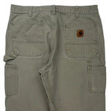 Carhartt Carpenter Trousers - 34W 31L Khaki Cotton
