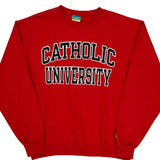 Catholic University Gildan College Eco Flece Sweatshirt - Medium Red Cotton