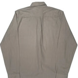 Polo By Ralph Lauren Slim Fit Shirt - Large Grey Cotton