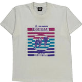 Single Stitch Ironman Minnesota 1990 Screen Stars Graphic T-Shirt - Large White Cotton Blend