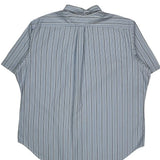 Ralph Lauren Striped Short Sleeve Shirt - 2XL Blue Cotton