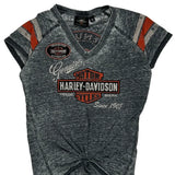 Harley Davidson Graphic T-Shirt - XL Grey Cotton