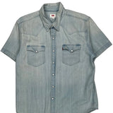 Levis Denim Shirt - Large Light Wash Cotton