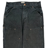 Elwood Double Knee Carpenter Pants - 32W 28L Gray Cotton