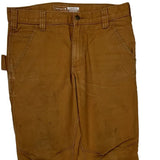 Carhartt Double Knee Carpenter Pants - 32W 31L Brown Cotton