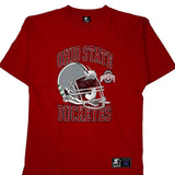 Ohio State Buckeyes Starter College T-Shirt - Medium Red Cotton