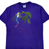 Single Stitch Tree Frog Hanes Graphic T-Shirt - XL Purple Cotton
