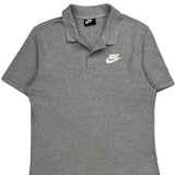 Nike Polo Shirt - Medium Grey Cotton
