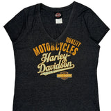 Harley Davidson Graphic T-Shirt - XL Gray Cotton Blend
