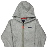 Age 12 Patagonia Fleece - Large Grey Polyester