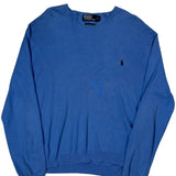 Polo By Ralph Lauren Sweater - XL Blue Cotton