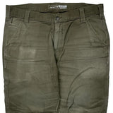 Carhartt Double Knee Cargo Pants - 36W 29L Green Cotton