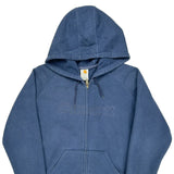 Carhartt Hoodie - Large Blue Cotton Blend