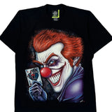 Joker Glow In The Dark Rock Eagle Single Stitch T-Shirt - Large Black Cotton