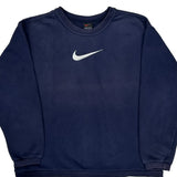 Nike Sweatshirt - Large Navy Cotton