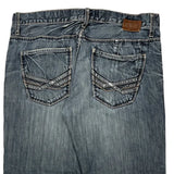 Bke Wide Leg Jeans - 36W 31L Dark Wash Cotton
