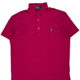 Polo By Ralph Lauren Polo Shirt - Large Pink Cotton