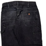 Dickies Carpenter Pants - 32W 29L Black Cotton