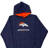 Denver Broncos Reebok Nfl Hoodie - Large Navy Cotton