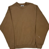 90S Blank Lee Sweatshirt - XL Brown Cotton