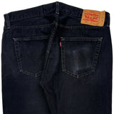 501 Levis Jeans - 36W 32L Black Cotton