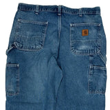 Carhartt Double Knee Carpenter Jeans - 36W 30L Blue Cotton