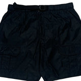 Marlboro Cargo Shorts - Mediumw 6L Black Nylon