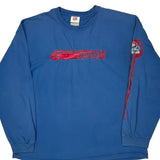 Kansas Jayhawks Nike Graphic Long Sleeve T-Shirt - XL Blue Cotton