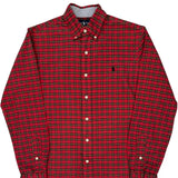 Ralph Lauren Checked Shirt - Small Red Cotton