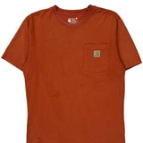 Carhartt T-Shirt - Small Red Cotton