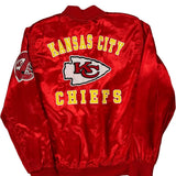 Kansas City Chiefs Nfl Football Bomber Jacket - Medium Red Polyester