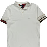Tommy Hilfiger Slim Fit Polo Shirt - XL White Cotton