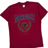 Fruit Of The Loom College T-Shirt - Large Red Cotton