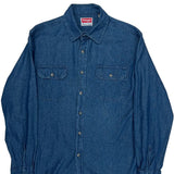 Wrangler Denim Shirt - Medium Blue Cotton