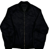 Uniqlo Bomber Jacket - Large Black Polyester