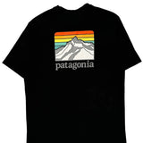 Responsibili-Tee Patagonia Graphic T-Shirt - Medium Black Cotton