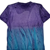 Reebok Single Stitch T-Shirt - Large Purple Cotton
