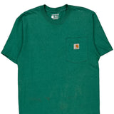 Loose Fit Carhartt T-Shirt - Small Green Cotton